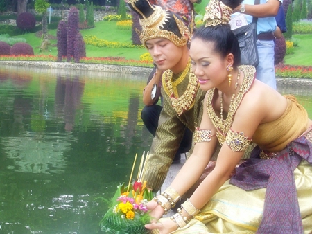 Loy Krathong this year falls on Thursday, November 10. (Photo courtesy Nong Nooch Tropical Garden)